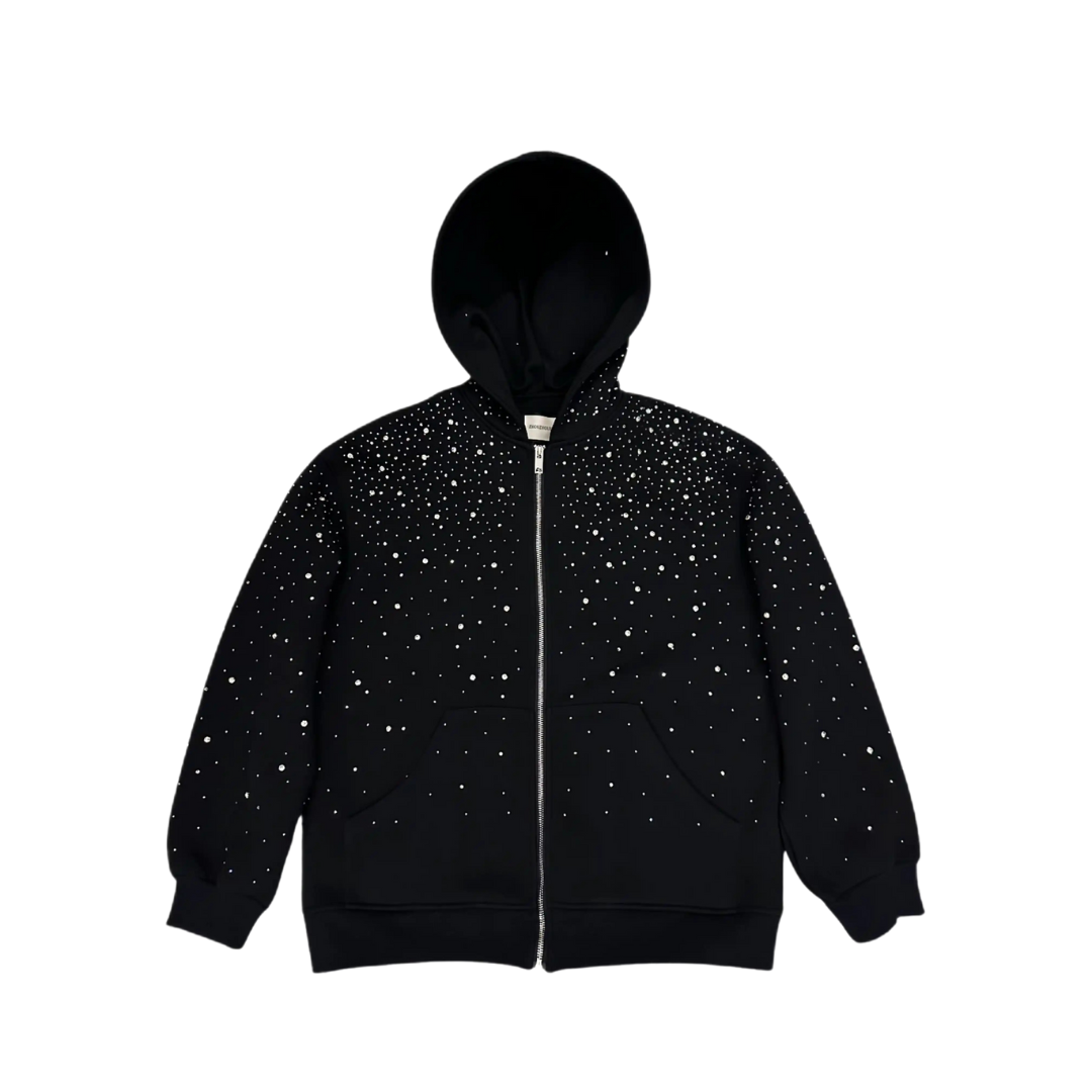 Xyero Rhinestone Galaxy Zip Up