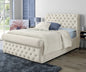 Sleigh bed (Cream)