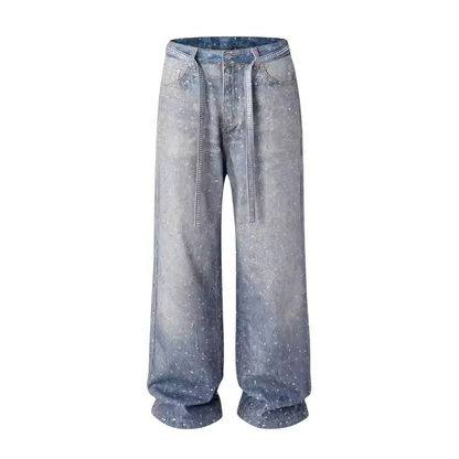 Rhinestone Baggy Pants | Bold & Comfortable Style