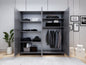 Wardrobe Four doors mirror