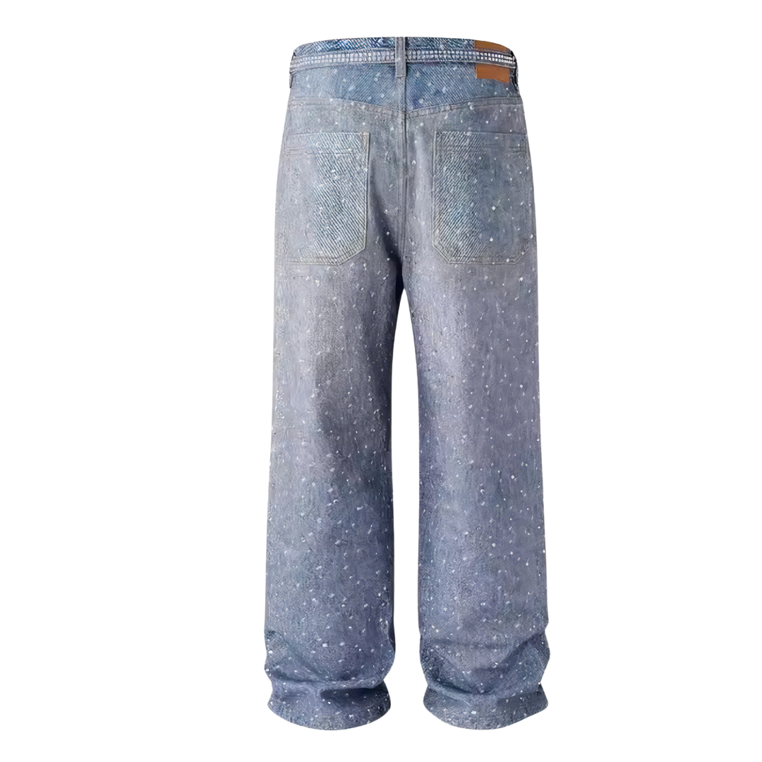 Xyero Rhinestone Baggy Pants