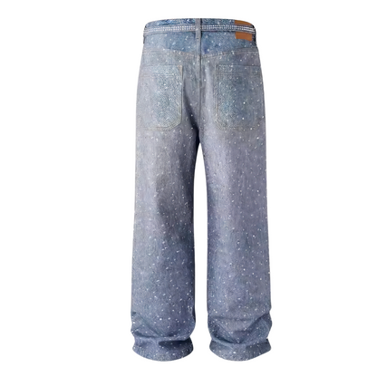 Xyero Rhinestone Baggy Pants