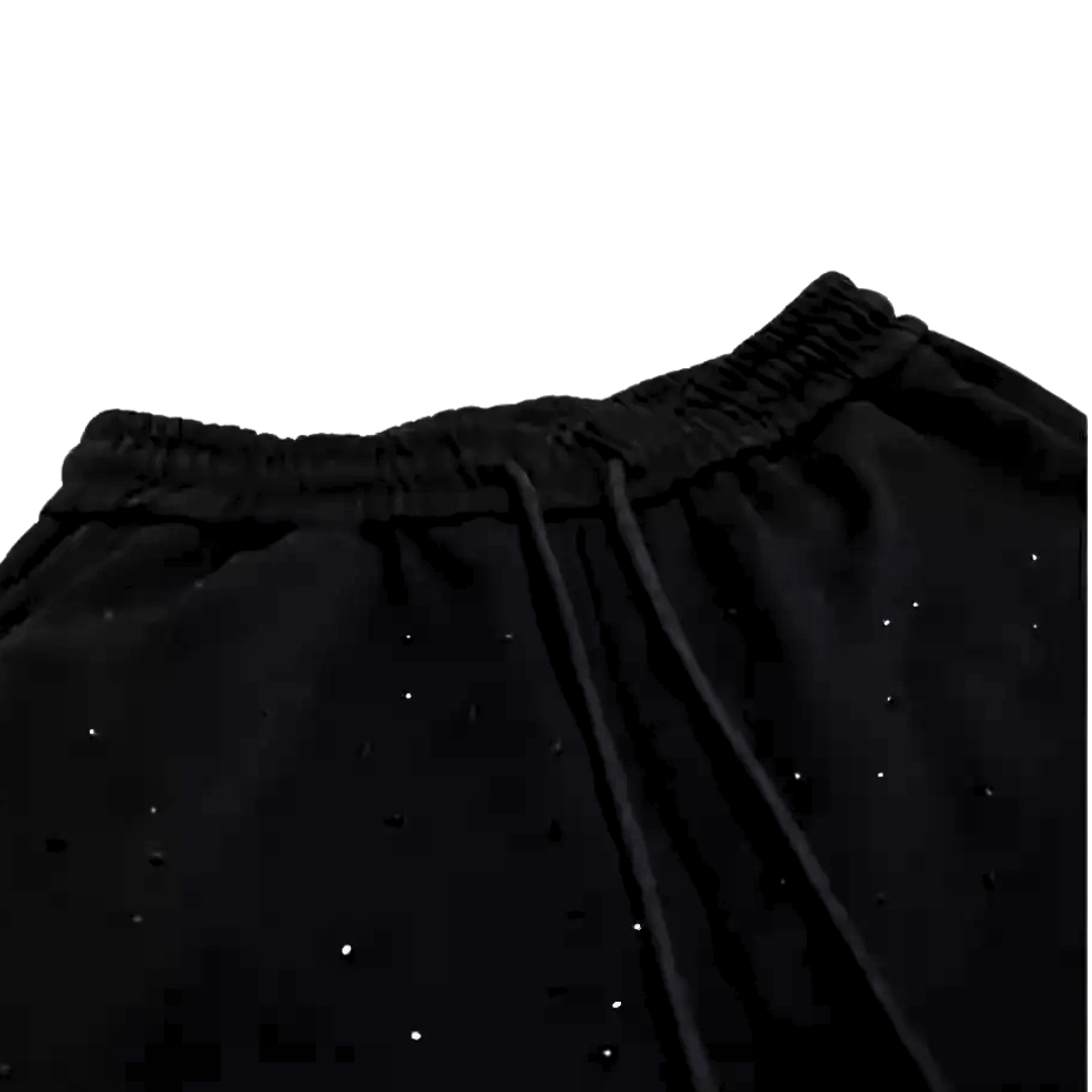Xyero Rhinestone Cotton Shorts