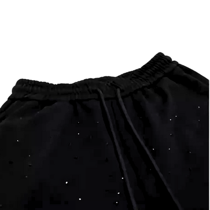Xyero Rhinestone Cotton Shorts
