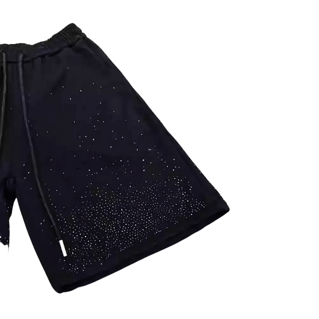 Xyero Rhinestone Cotton Shorts