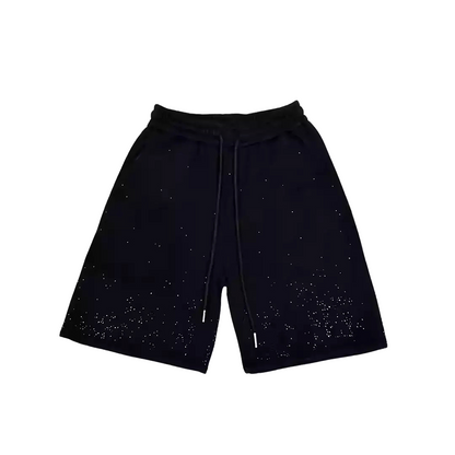 Xyero Rhinestone Cotton Shorts