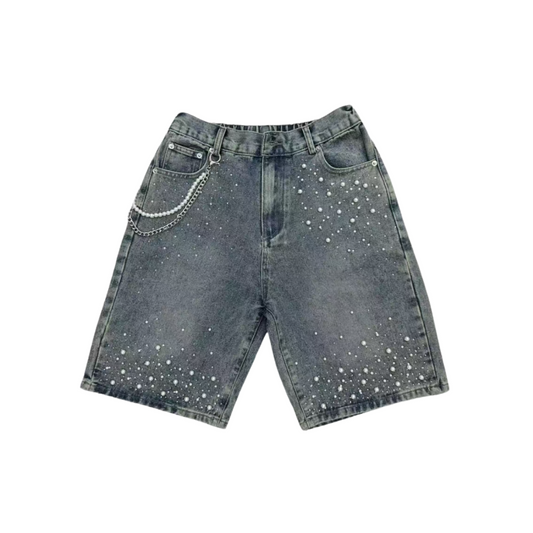 Xyero Rhinestone Pearl Jorts