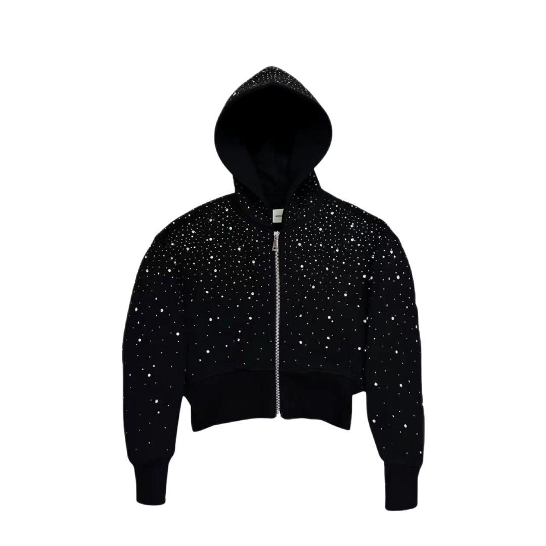 Xyero Women's Cropped Galaxy Hoodie