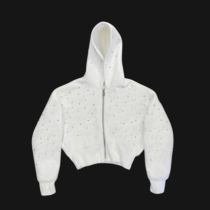 Xyero Women's Cropped Galaxy Hoodie