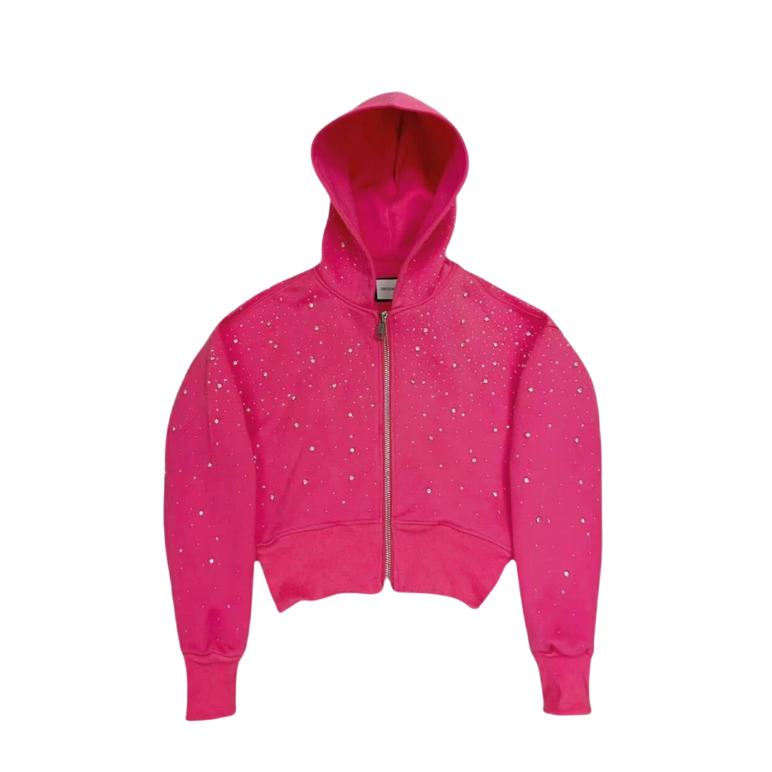 Xyero Women's Cropped Galaxy Hoodie