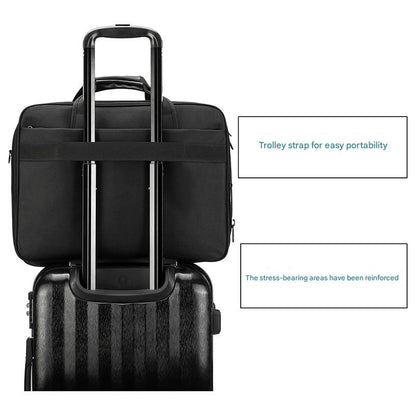Men's briefcase oxford cloth waterproof laptop bag large capacity multi-layer business crossbody bag