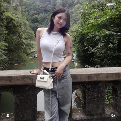 Xyero Rhinestone Baggy Pants