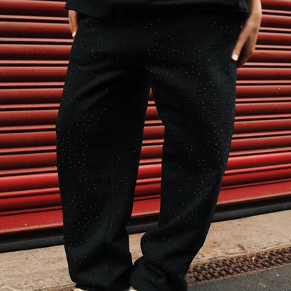 Xyero Rhinestone Sweatpants