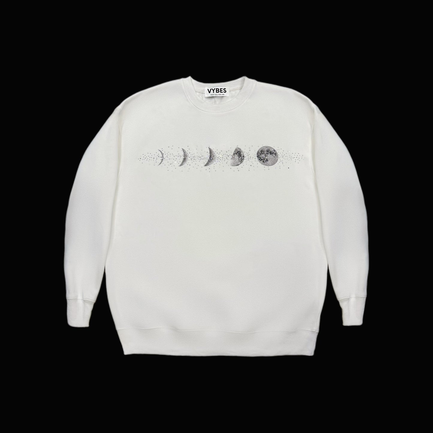 Xyero Rhinestone Moon Crewneck