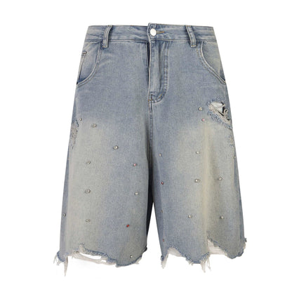 Xyero Rhinestone Gemstone Shorts | Bold & Comfortable Style