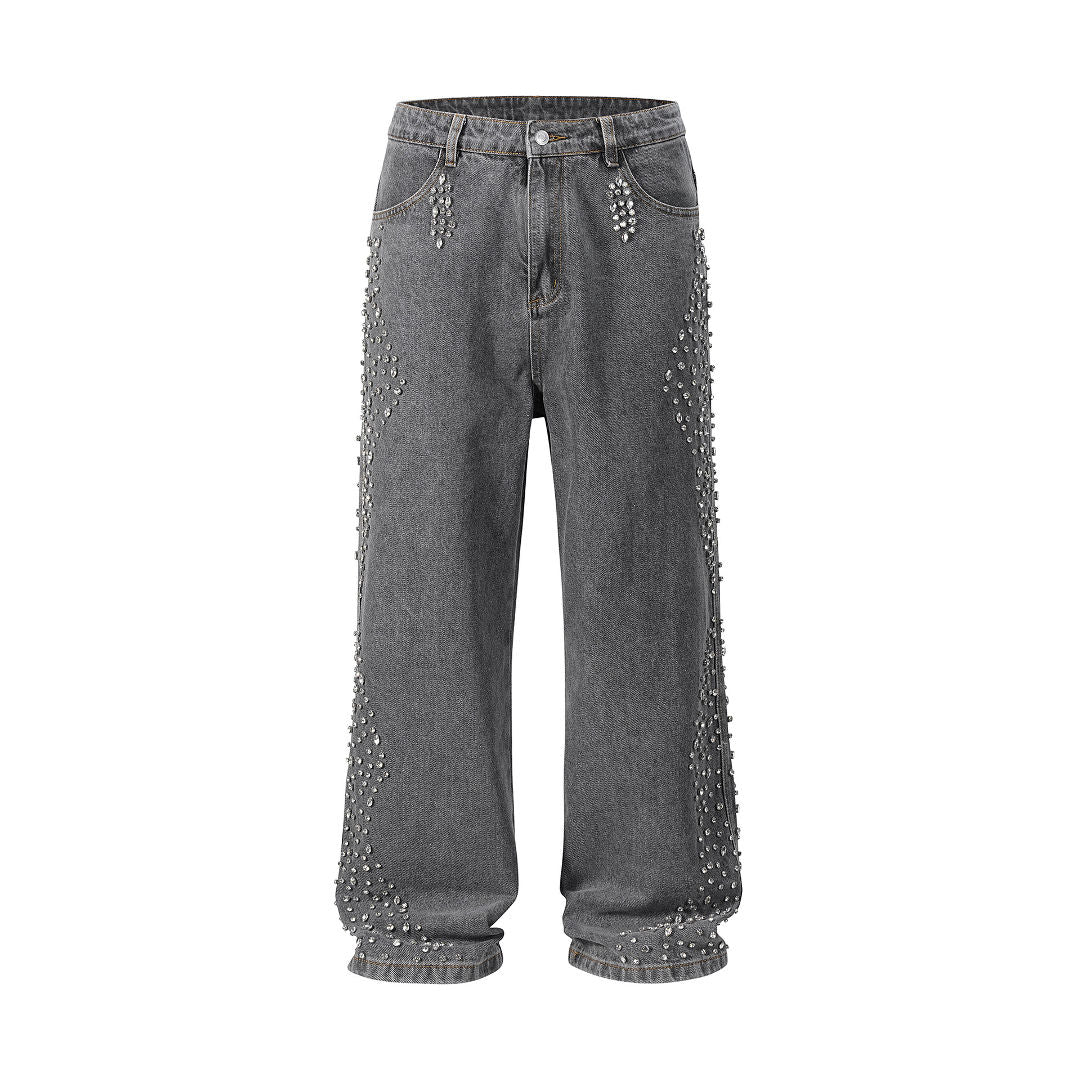 Xyero Gemstone Rhinestone  Pants | Bold & Comfortable Style