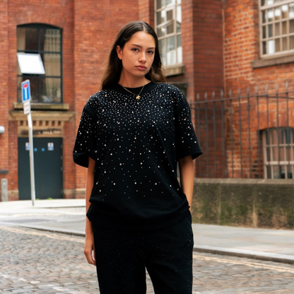 Xyero Luxe Rhinestone Tee