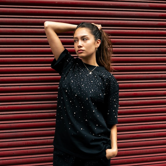 Xyero Luxe Rhinestone Tee