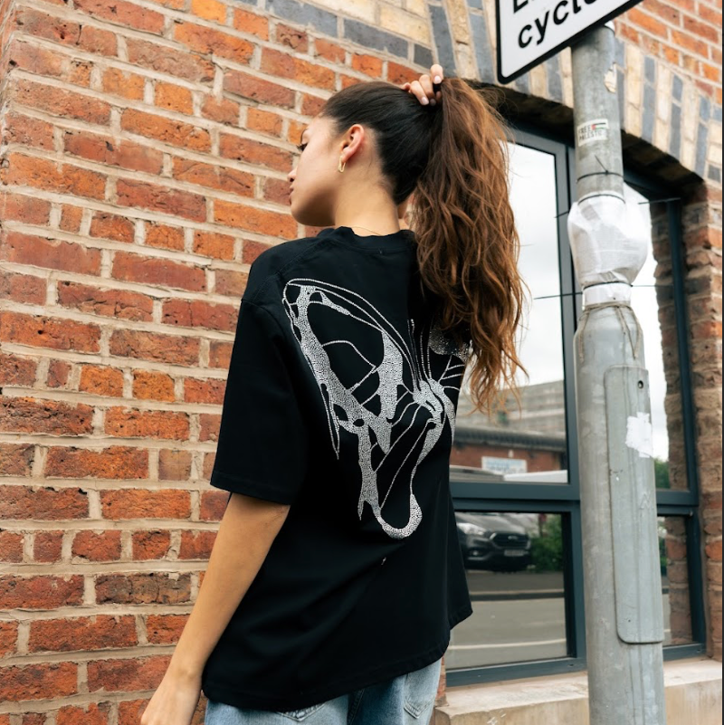 Xyero Rhinestone Butterfly Tee