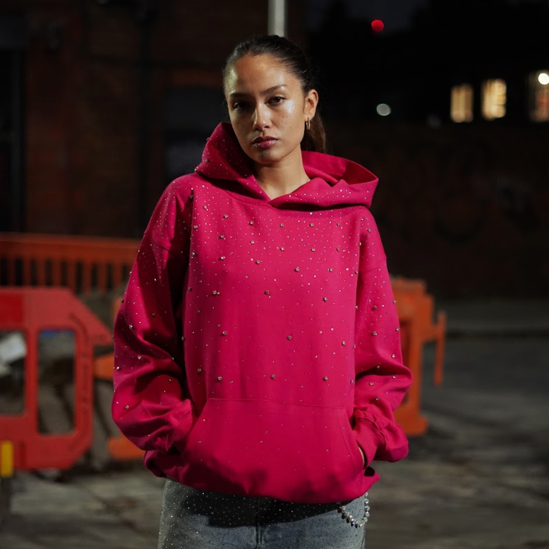 Xyero Rhinestone Galaxy Hoodie