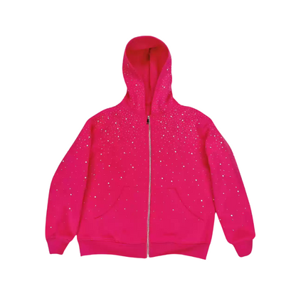 Xyero Rhinestone Galaxy Zip Up
