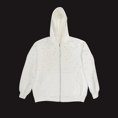 Xyero Rhinestone Galaxy Zip Up