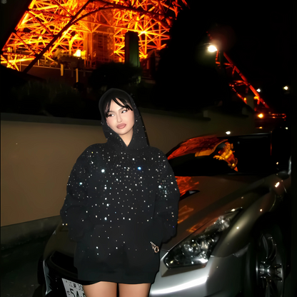 Xyero Rhinestone Galaxy Hoodie