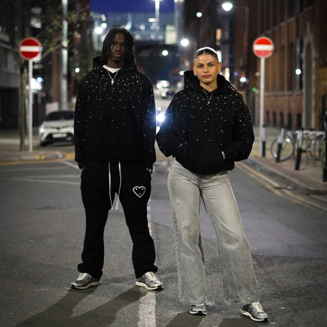 Xyero Rhinestone Galaxy Hoodie