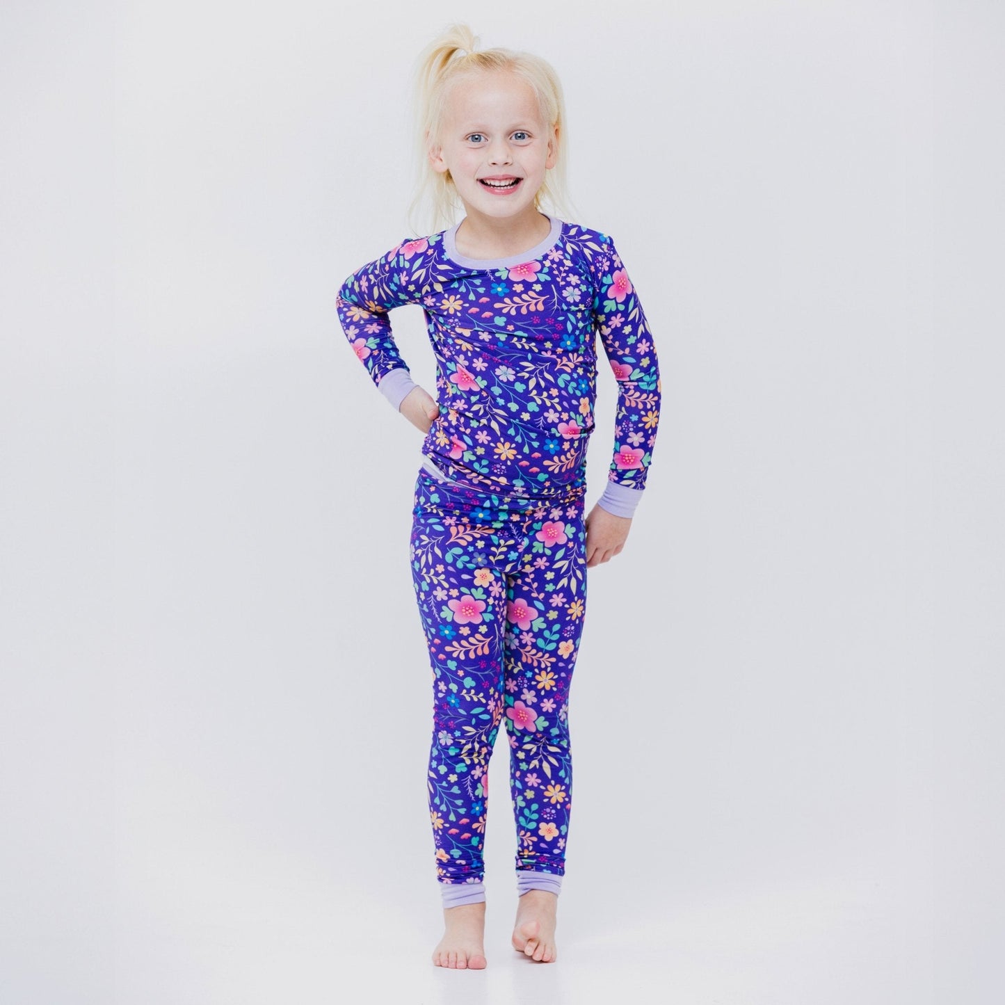 Orchid Gardens Long Sleeve Pajamas