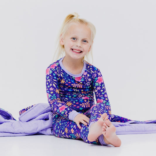 Orchid Gardens Long Sleeve Pajamas