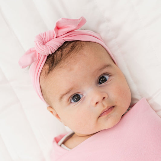 Pink Blossom Bow Headband