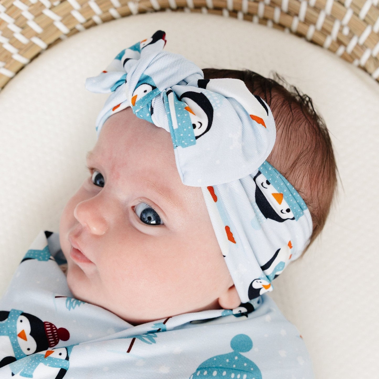 Winter Waddle Bow Headband
