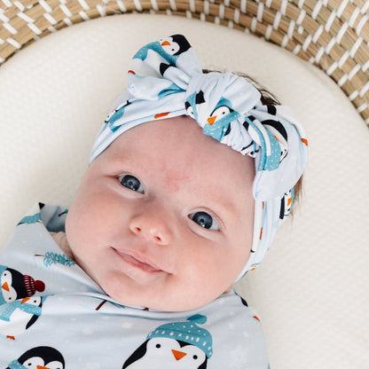 Winter Waddle Bow Headband